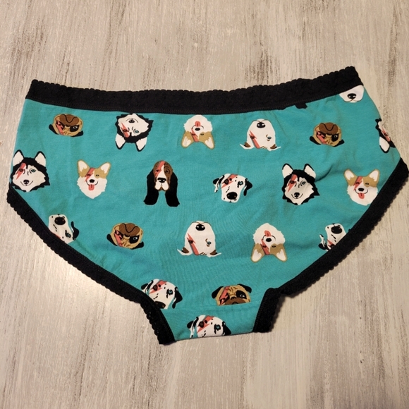 2/$10 Dog Faces Mid Rise Hipster Cotton Panties - Picture 2 of 3
